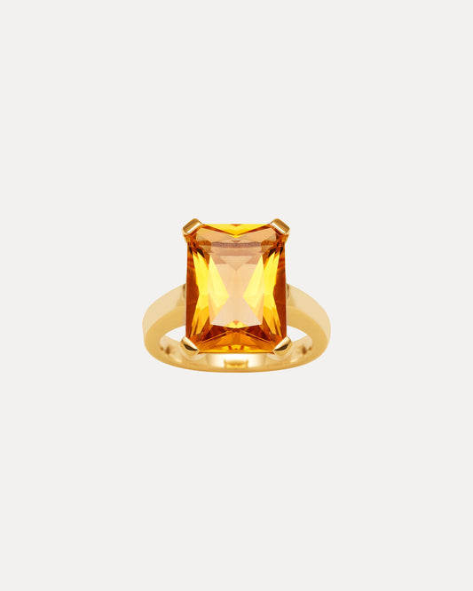 9CT CITRINE SUNSET RING