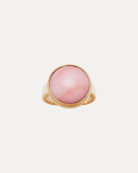 9CT PINK OPAL MELROSE RING