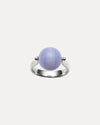 STERLING SILVER BLUE LACE AGATE LOREN RING