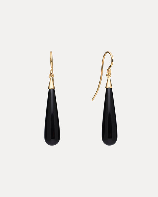 9YG ONYX ALESSANDRINI EARRINGS