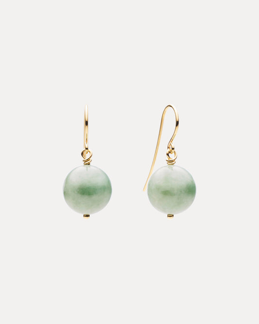 9CT JADE EARRINGS