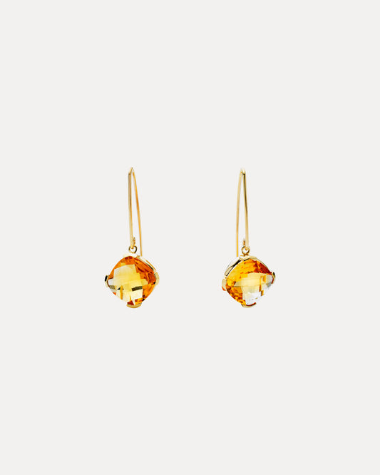 9CT CITRINE TANGO EARRINGS