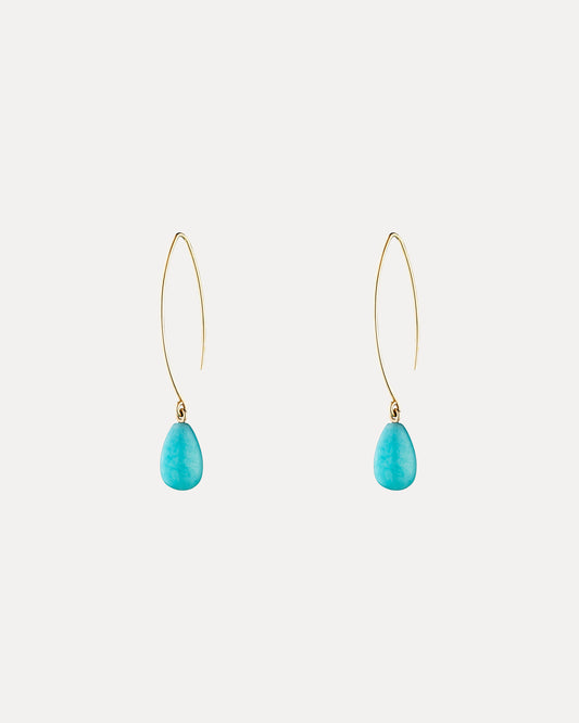 9CT AMAZONITE GENOVA EARRINGS