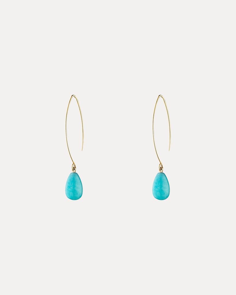 9CT AMAZONITE GENOVA EARRINGS