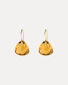 9CT HONEY QUARTZ PALOS EARRINGS