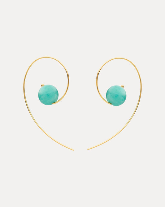 9CT AMAZONITE ANNA EARRINGS