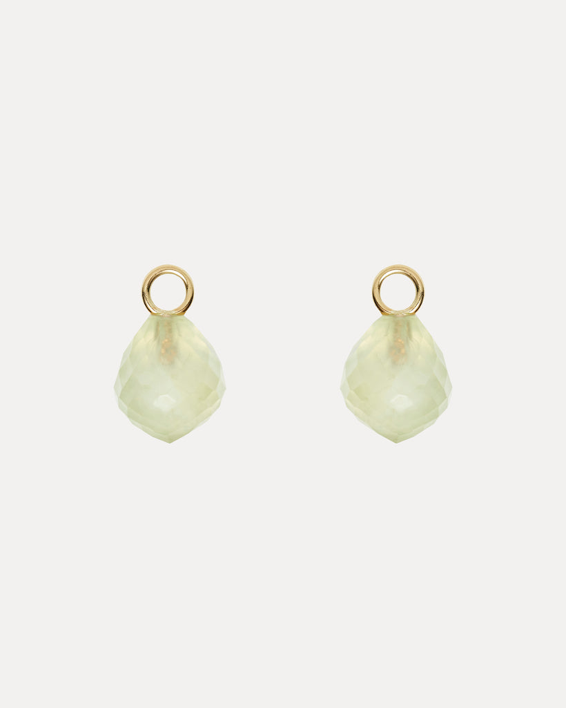 9CT ORIANA PREHNITE INTERCHANGEABLE DROPS