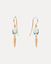 9CT NIELSEN GREEN AMETHYST EARRINGS