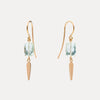 9CT NIELSEN GREEN AMETHYST EARRINGS