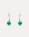 9CT MALACHITE ORNELLA EARRINGS