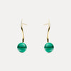 9CT MALACHITE ORNELLA EARRINGS