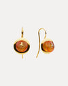 9CT CORNELIAN DEL CORSO EARRINGS