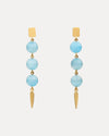 9CT NIELSEN AQUAMARINE DROP EARRINGS