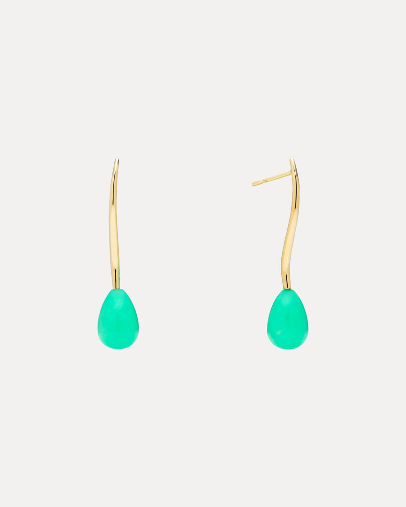 9CT CHYRSOPRASE ORNELLA EARRINGS