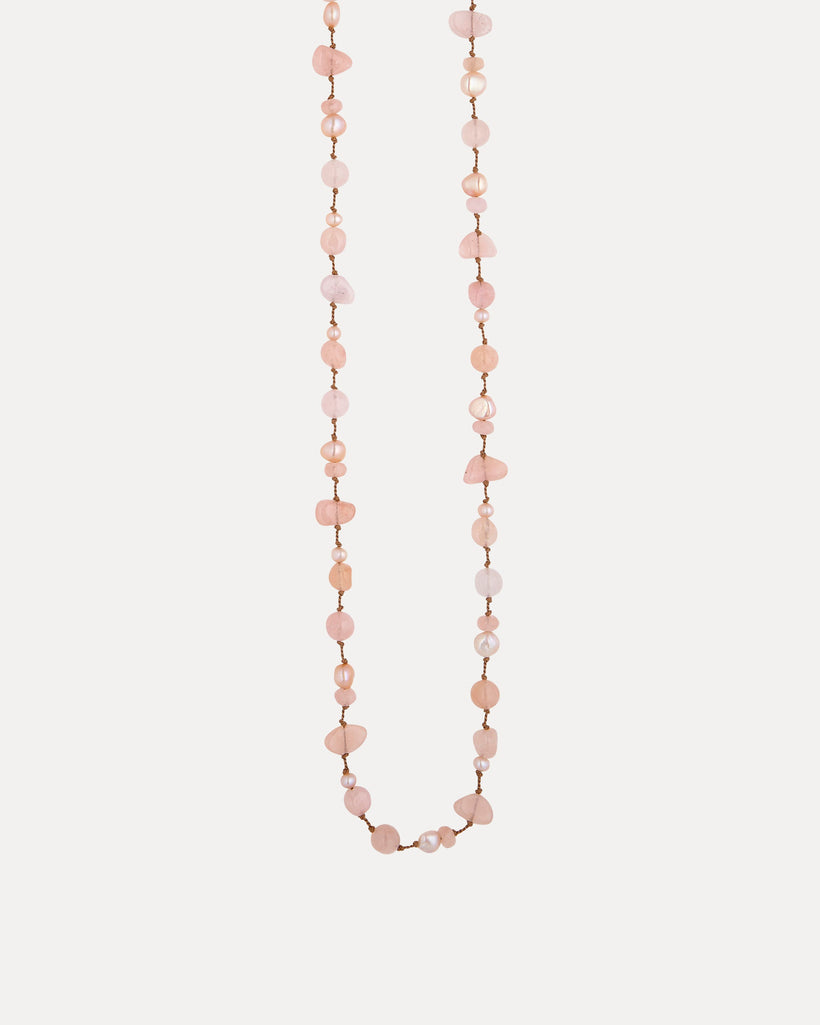 PINK MORGANITE & PEARL BLOSSOM FLAPPER