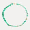 9CT CHRYSOPRASE CHERBOURG NECKLACE