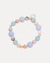 STERLING SILVER BLUE LACE AGATE & PEARL ELOISE BRACELET