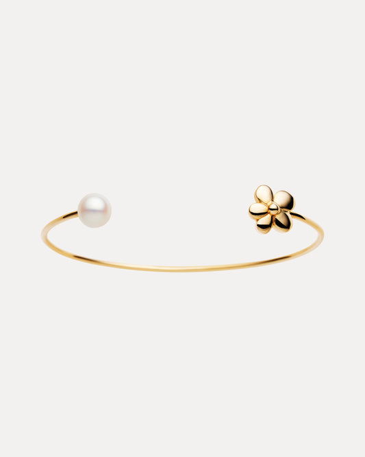 9CT PEARL HAVALINA BANGLE