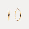 9CT MEDIUM HOOP EARRINGS