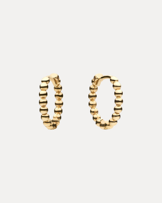 9CT GOLD ORIANA HUGGIE EARRINGS