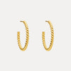 9CT DONNA HOOP EARRINGS (LG)