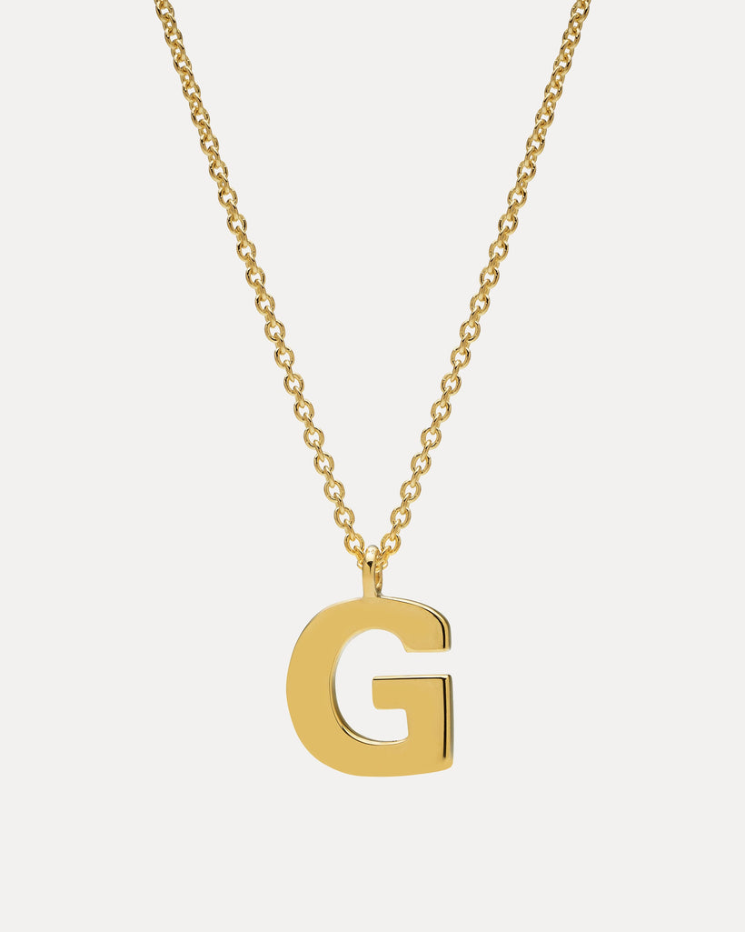 9CT 'G' AMATE PENDANT