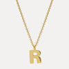 9CT 'R' AMATE PENDANT