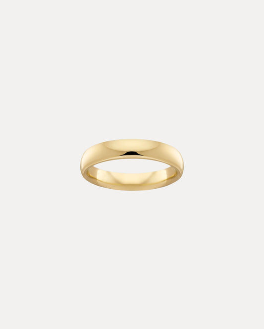 18CT YELLOW GOLD 4MM COMFORT WEDDER