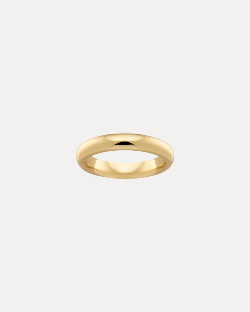 18CT YELLOW GOLD 4.5MM HALF ROUND WEDDER