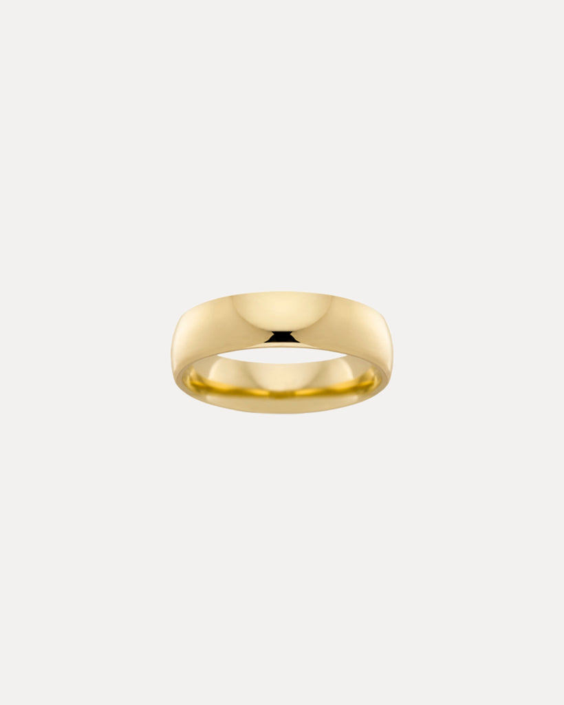 18CT YELLOW GOLD 6MM COMFORT WEDDER