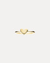 9CT HEART RING