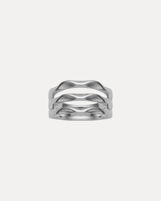 STERLING SILVER TRIPLE MOMENTUM RING