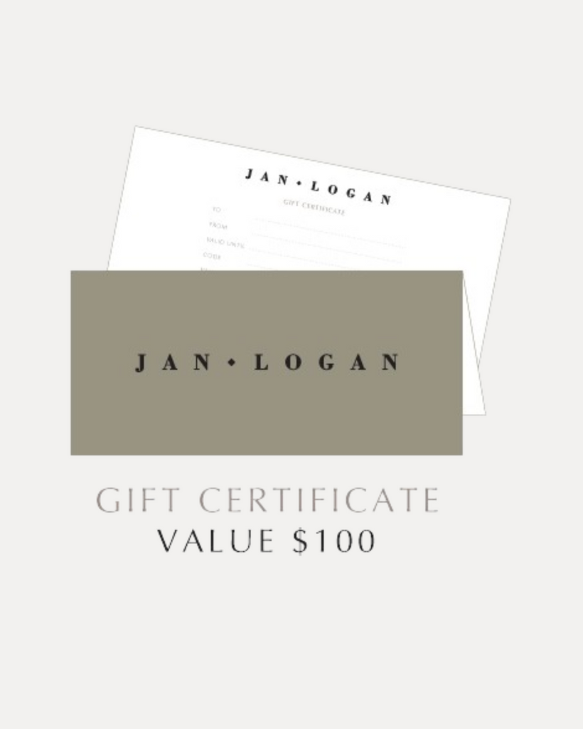 JAN LOGAN $100 GIFT CERTIFICATE