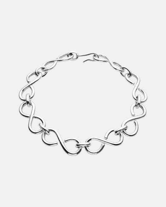 STERLING SILVER INFINITY BRACELET