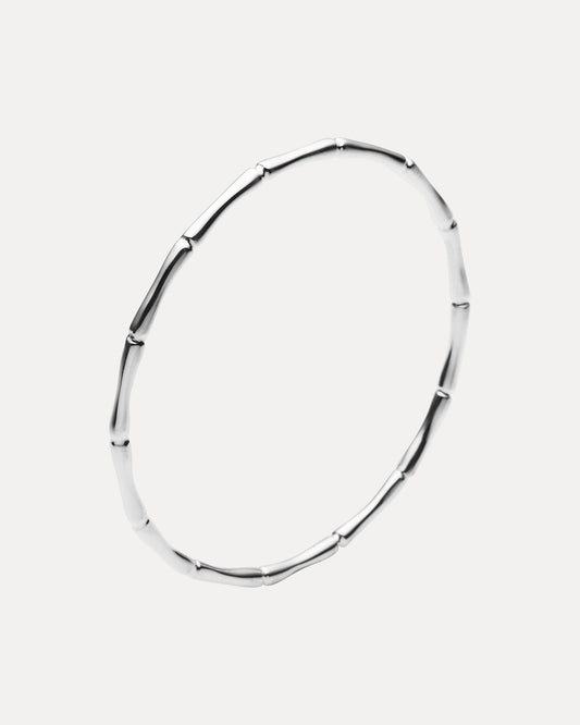 STERLING SILVER BAMBOO BANGLE