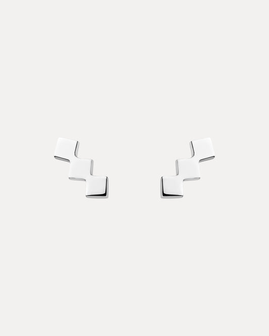 STERLING SILVER TRULLI STUD EARRINGS