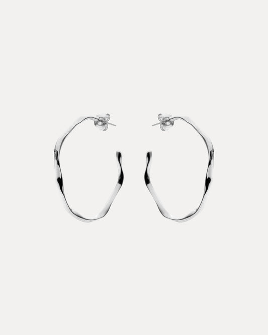 STERLING SILVER NAMOI HOOP EARRINGS