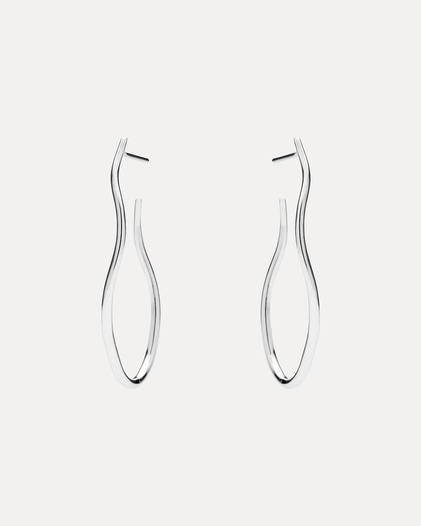 STERLING SILVER CASSAVETES DROP EARRINGS