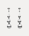 STERLING SILVER KARVAN DROP STUD EARRINGS