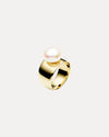 9CT PEARL MAGGIE RING