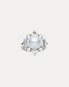 18CT SOUTH SEA PEARL & DIAMOND MARLO RING