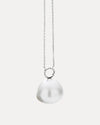 18CT SOUTH SEA PEARL AND DIAMOND ORBIT PENDANT