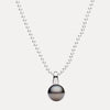 STERLING SILVER TAHITIAN PEARL BEACHBALL PENDANT