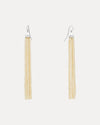 STG SILVER PEARL GATSBY (10.5CM) TASSEL EARRINGS