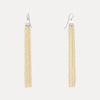 STG SILVER PEARL GATSBY (10.5CM) TASSEL EARRINGS