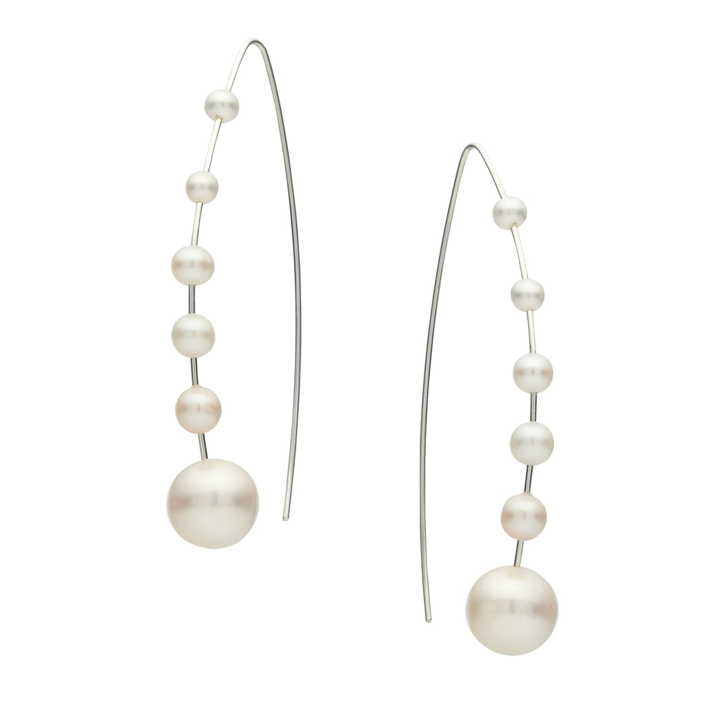 STG SILVER MADELINE PEARL EARRINGS |Jan Logan Fine Jewellery