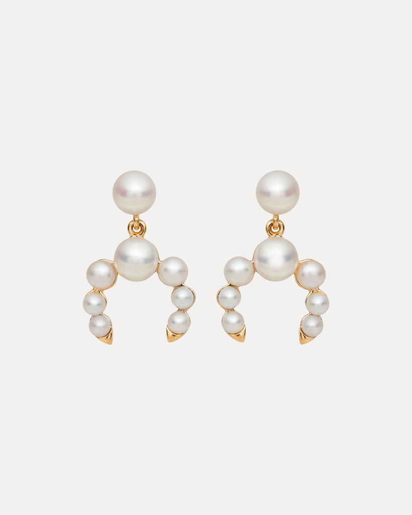 9CT PEARL AVOCA EARRINGS