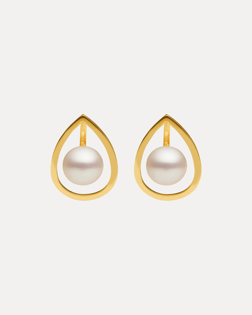 9CT PEARL MOONAGE DAYDREAM EARRINGS