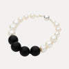 STERLING SILVER PEARL & ONYX BELLA BRACELET