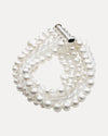 STG SILVER CRYSTAL AND PEARL RODEO BRACELET